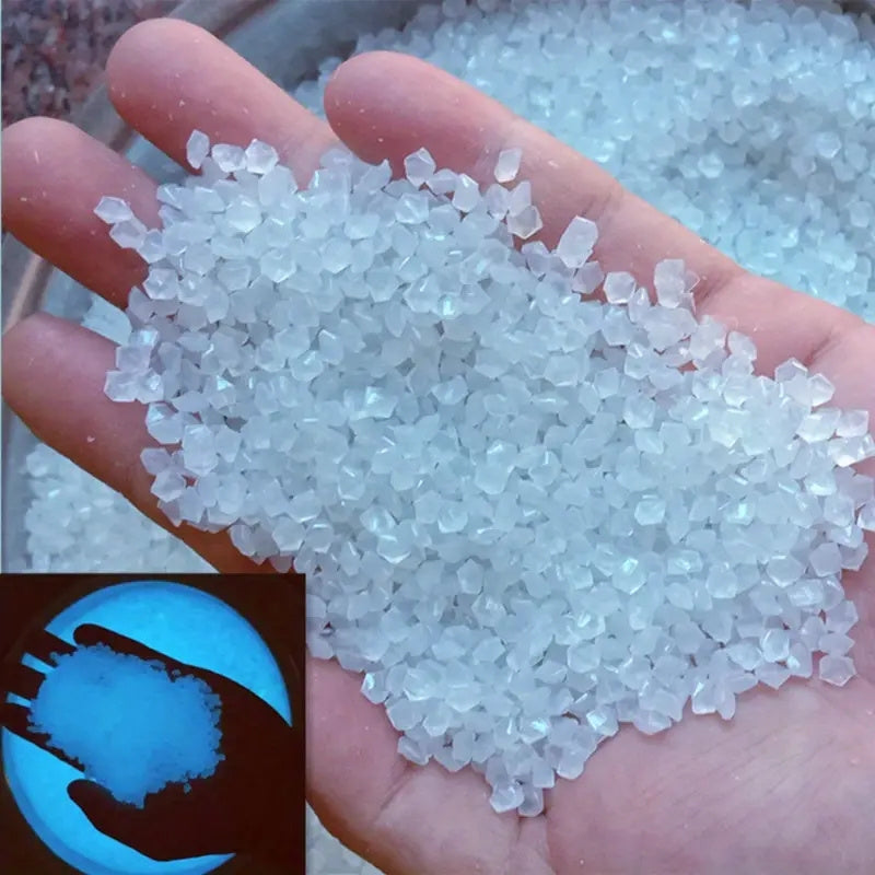 1000pcs Luminous Stones, Resin Glow In The Dark Rocks For Halloween Decor, Micro Landscape, Bonsai Decor, Pathway, Aquarium, Lawn, Yard, Fall Decor